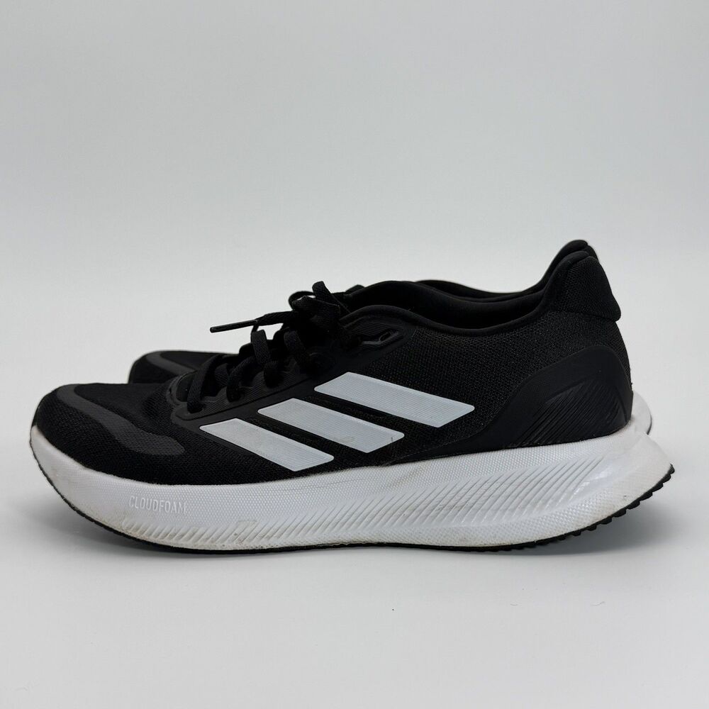 adidas Runfalcon 5.0 Black White 8.5 Women's Running Shoe Sneaker Tennis Shoes - Picture 7 of 8